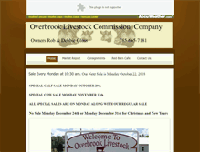 Tablet Screenshot of overbrooklivestock.com